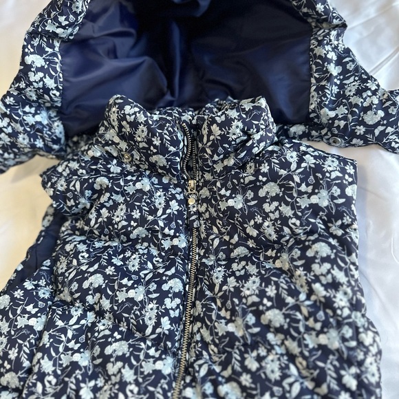 L.O.G.G. Navy Floral Puffer Jacket